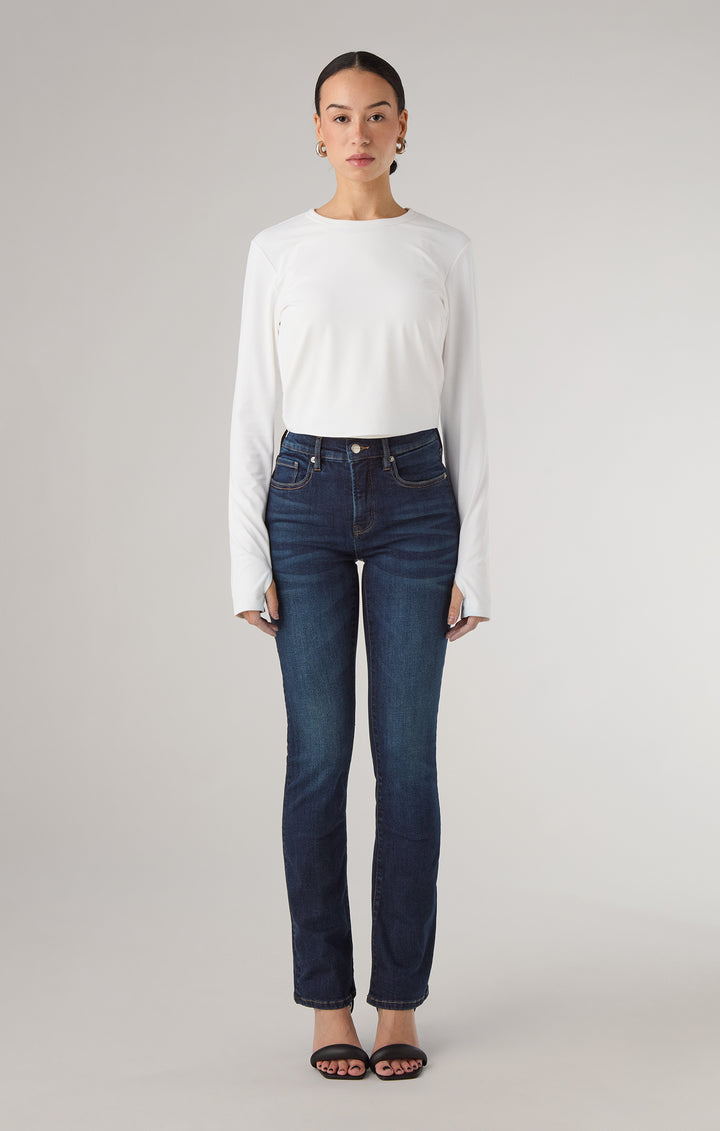 Mid Waist Bootcut - Night Time Blue