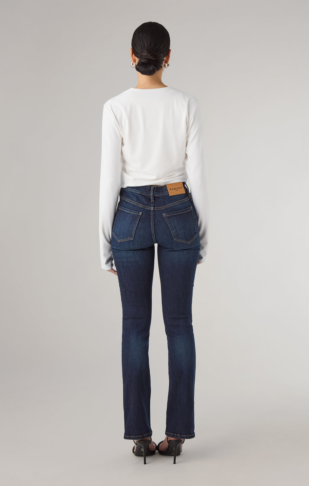 Mid Waist Bootcut - Night Time Blue