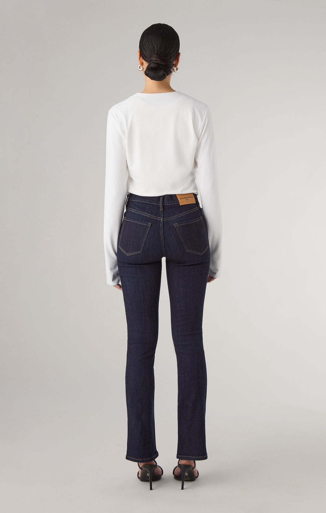 Mid Waist Bootcut - Rinsed
