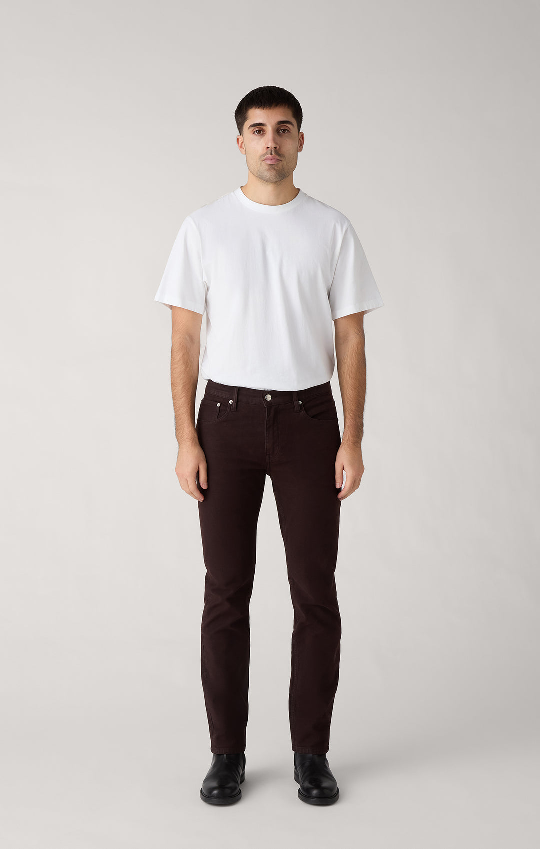 Slim Straight Twill - Chocolate